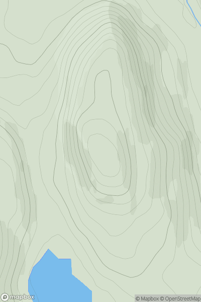Thumbnail image for Aineabhal [Lewis and Nearby Islands] [NB097314] showing contour plot for surrounding peak